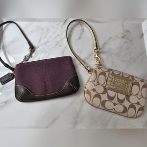 Two Coach Zip Wallets